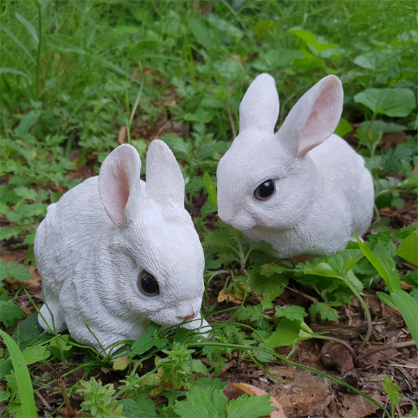 정원인형 흰 토끼 소 세트 6R14065AB